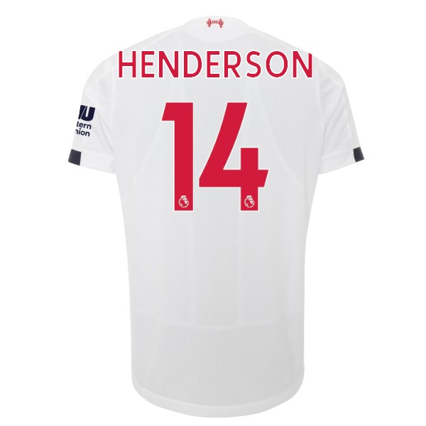 Camiseta Liverpool NO.14 Henderson 2ª Kit 2019 2020 Blanco
